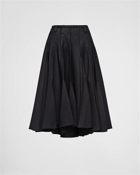 prada skirt with lips|prada black pleated skirt.